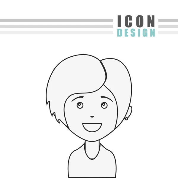 Diseño del perfil de usuario — Archivo Imágenes Vectoriales