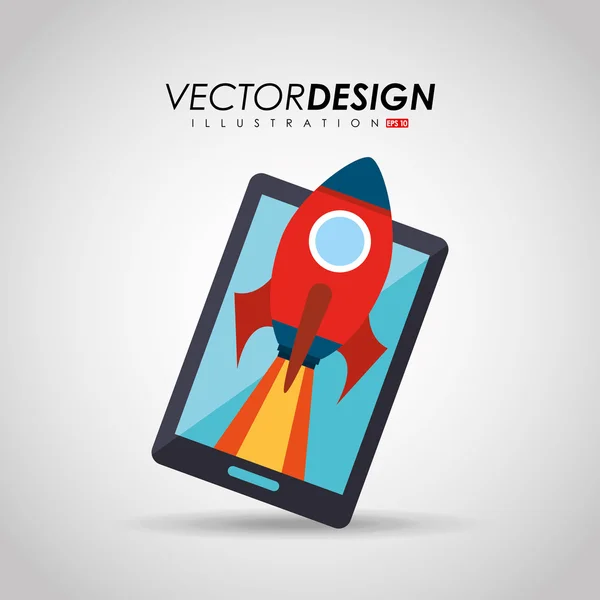 Diseño de icono de puesta en marcha — Vector de stock