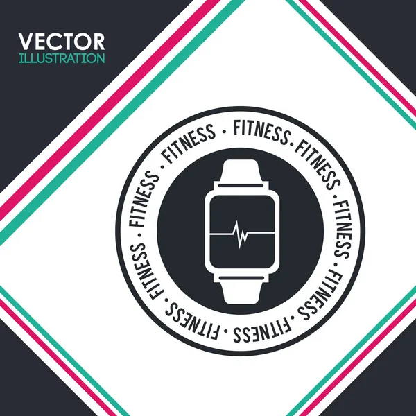 Design icona fitness — Vettoriale Stock