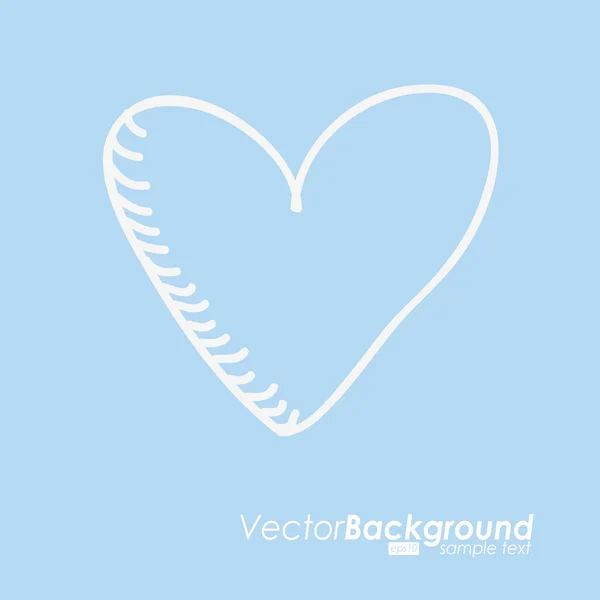 Hjärtat älskar design — Stock vektor