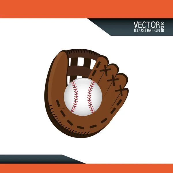 Design der Baseball-Ikone — Stockvektor