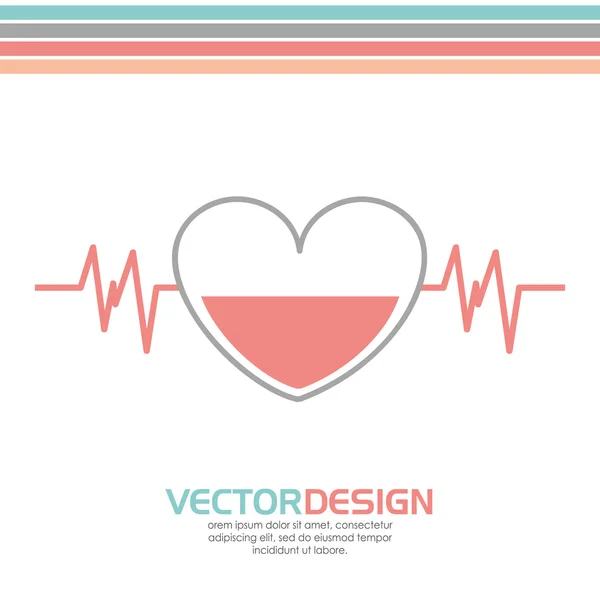 Diseño de atención médica — Vector de stock