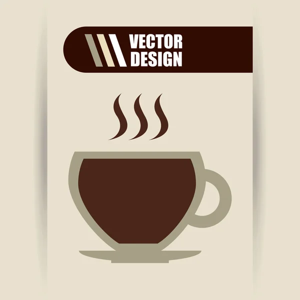 맛 있는 커피 디자인 — 스톡 벡터
