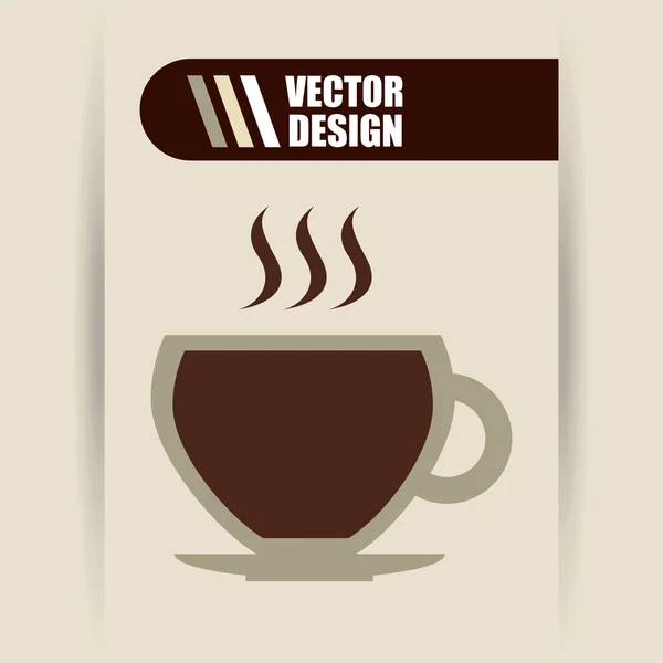 Delizioso design del caffè — Vettoriale Stock