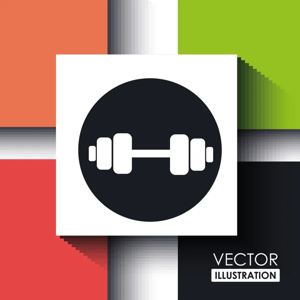 Diseño de icono de fitness — Vector de stock