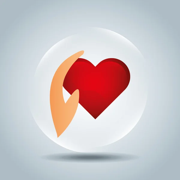 Coeur amour design — Image vectorielle