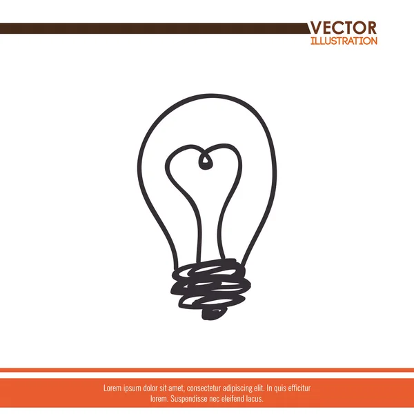 Lampa ljus design — Stock vektor