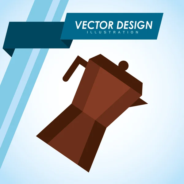 Design de café delicioso — Vetor de Stock