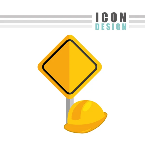 Diseño icono de construcción — Vector de stock