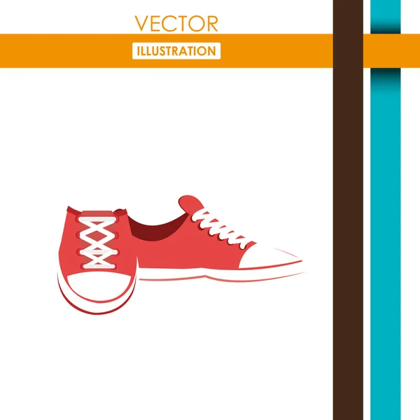 Ležérní boty design — Stockový vektor