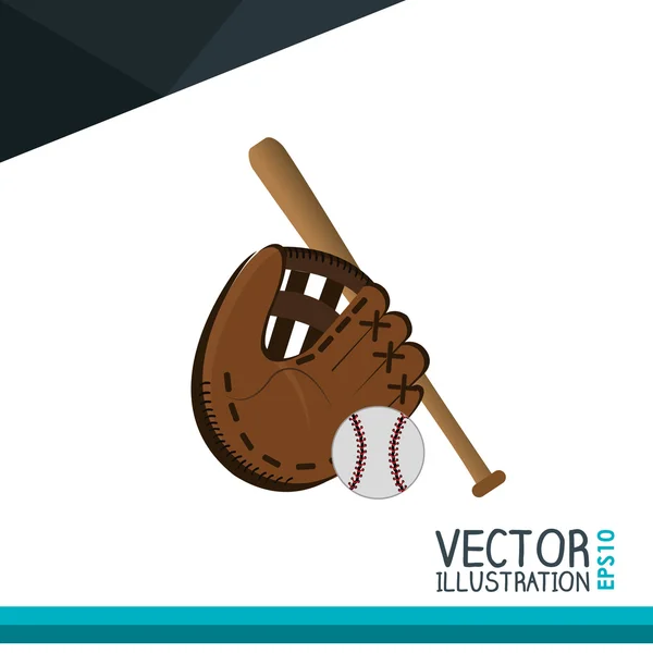 Diseño icono de béisbol — Archivo Imágenes Vectoriales