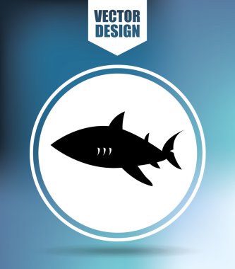 Köpekbalığı simgesi tasarım