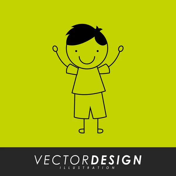 Diseño de niños felices — Archivo Imágenes Vectoriales