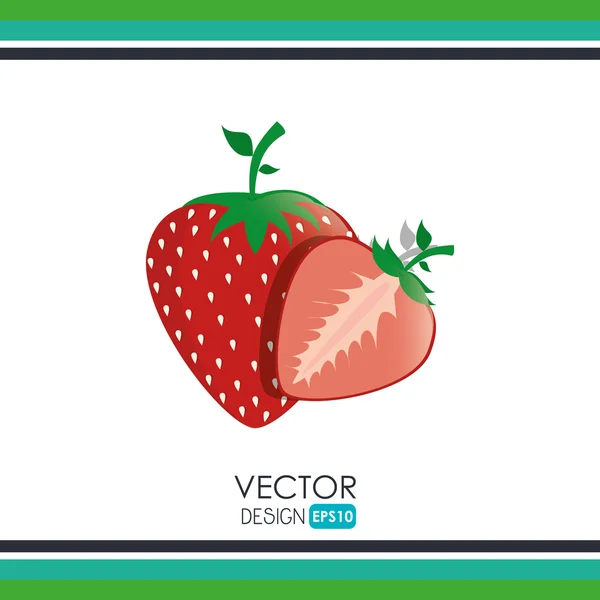 Vers fruit ontwerp — Stockvector