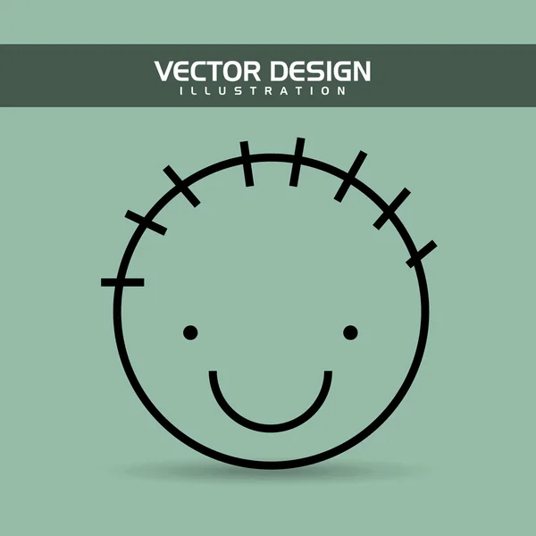 Diseño de niños felices — Vector de stock