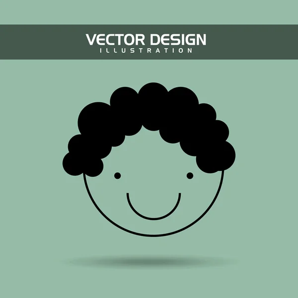 Счастливые дети дизайна — стоковый вектор