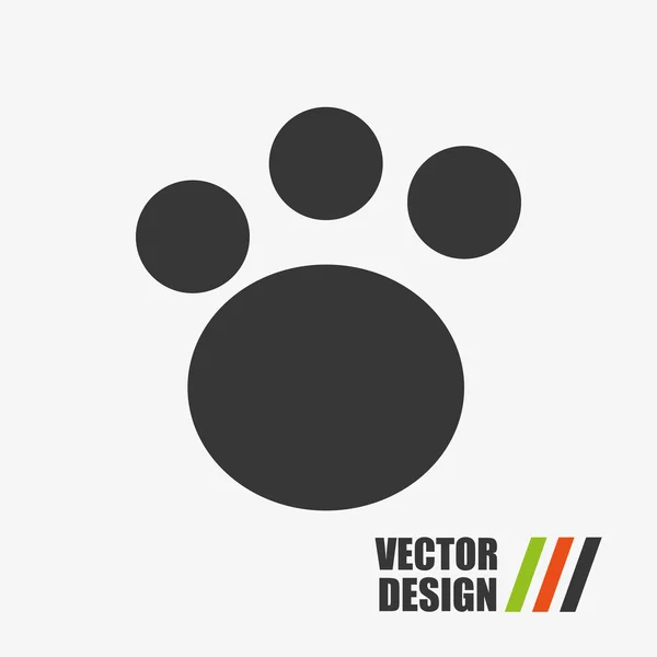 Foot print design — Stock vektor