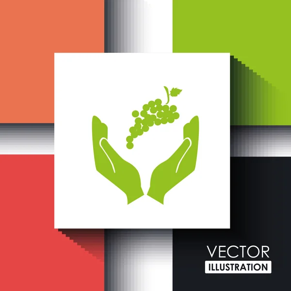 Vers fruit ontwerp — Stockvector