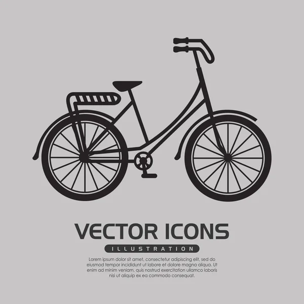 Retro bicycle design — Stock Vector