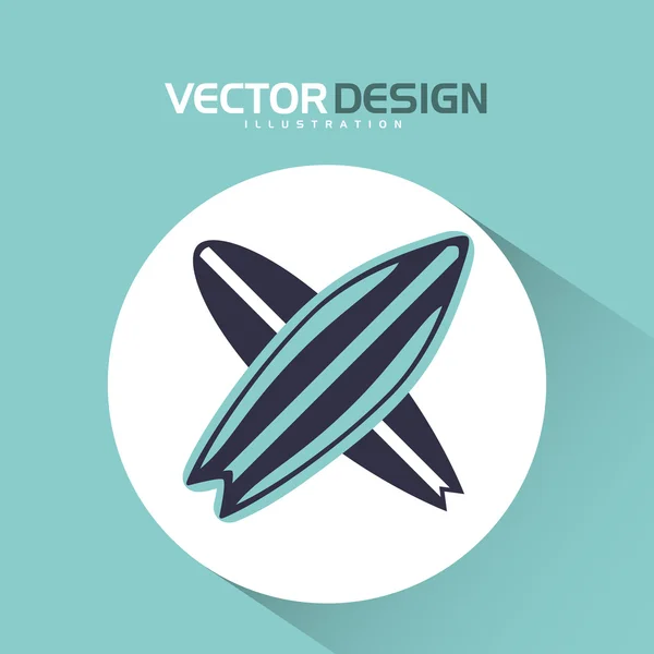 Diseño de concepto de playa — Vector de stock