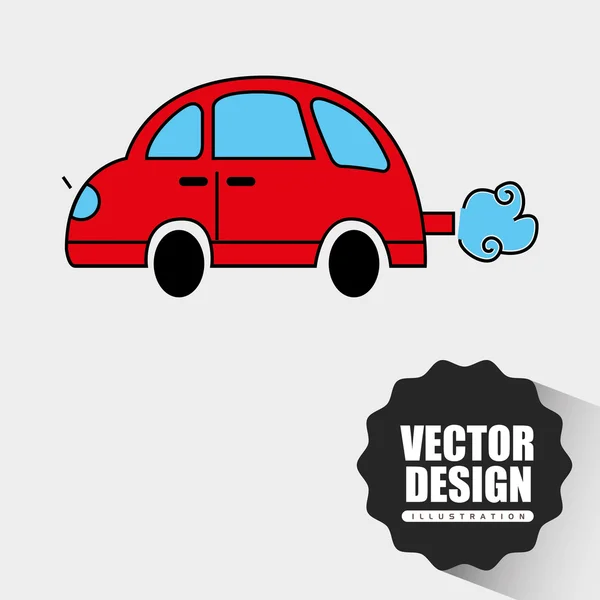 Car drawn design — Stock Vector