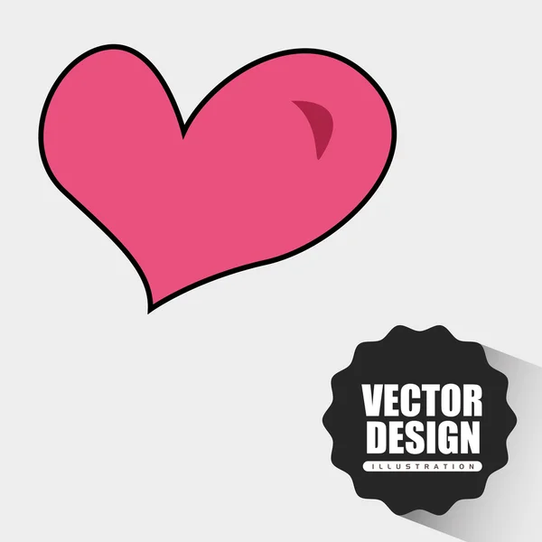 Design karet lásky — Stockový vektor