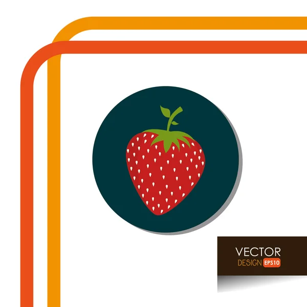 Vers fruit ontwerp — Stockvector