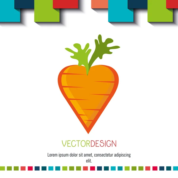 Vegetarian food design — Stock Vector