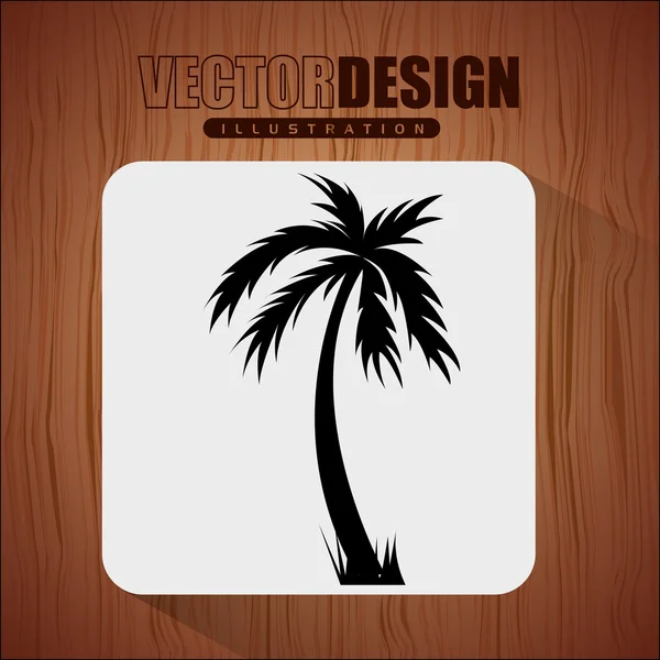 Design concetto di spiaggia — Vettoriale Stock