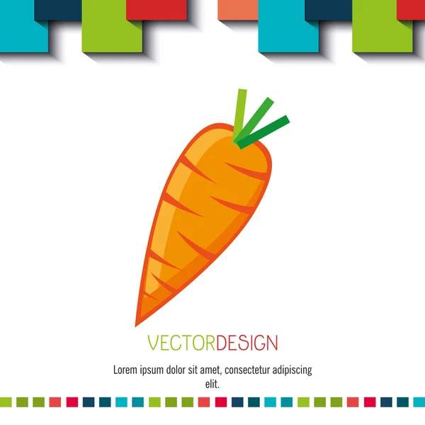 Design de comida vegetariana — Vetor de Stock