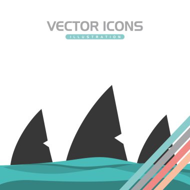 Köpekbalığı simgesi tasarım