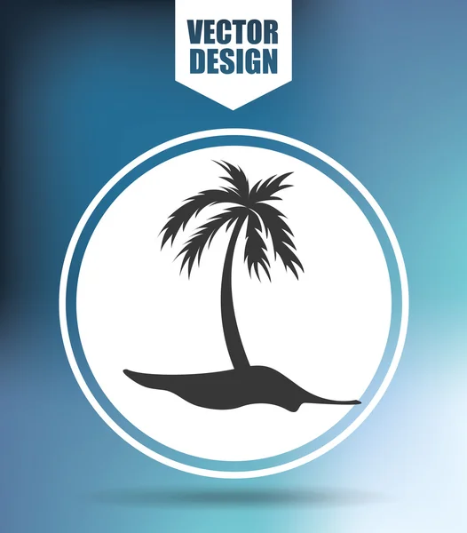 Concept de plage design — Image vectorielle