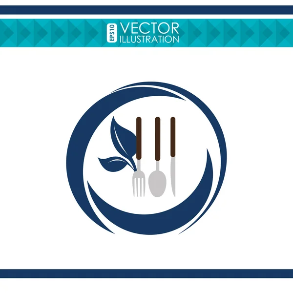 Design de comida vegetariana — Vetor de Stock