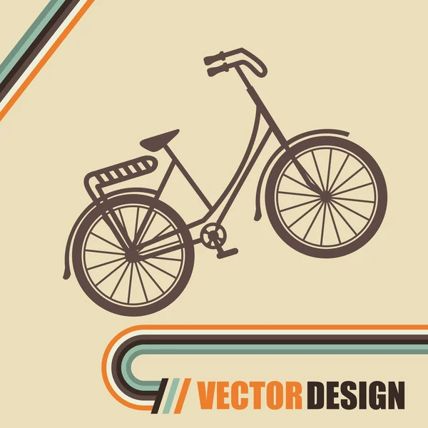 Retro bicycle design — Stock Vector