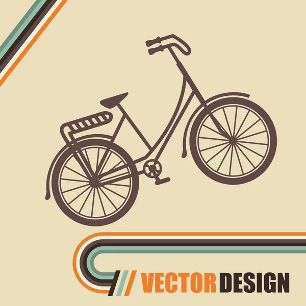 Diseño de bicicleta retro — Vector de stock