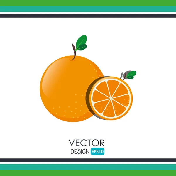 Design de frutas frescas —  Vetores de Stock