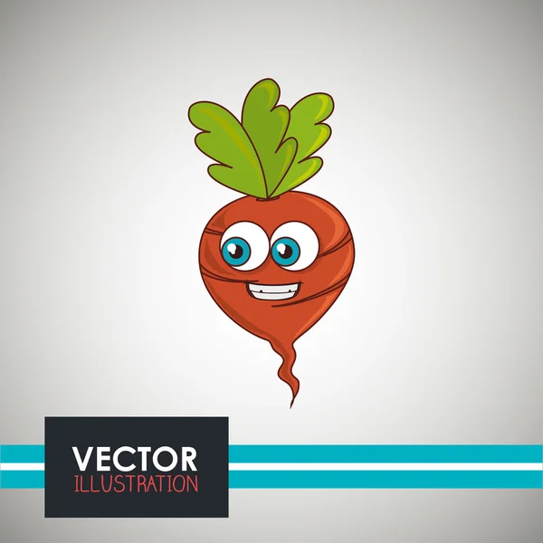 Diseño de alimentos vegetarianos — Vector de stock