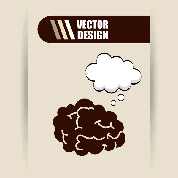 Think concept design — Stock Vector