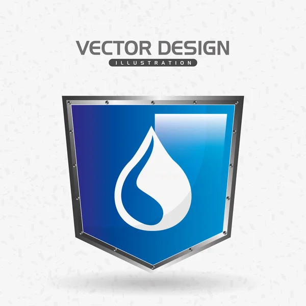 Pajzs ikon tervezés — Stock Vector