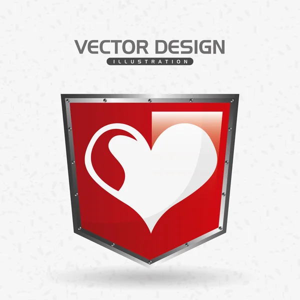 Design de ícone escudo — Vetor de Stock