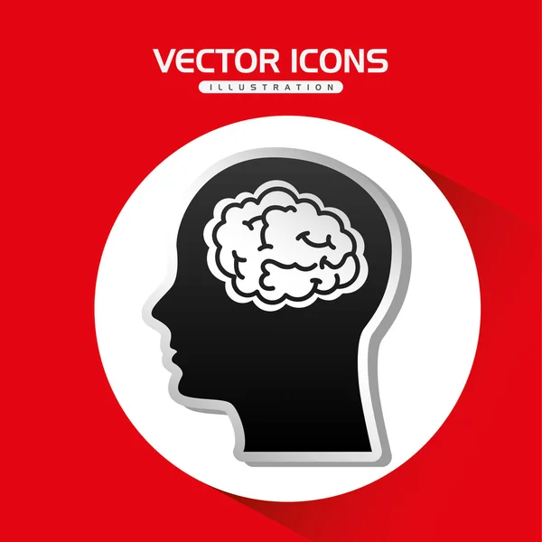 Pensar concepto de diseño — Vector de stock