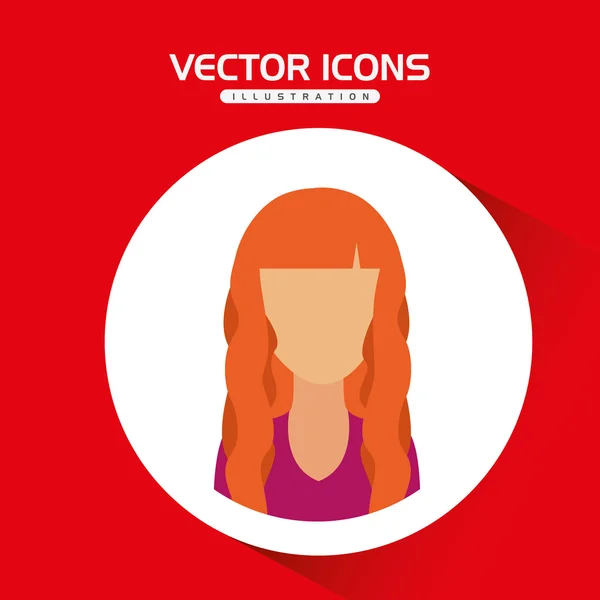 Diseño del perfil de usuario — Vector de stock