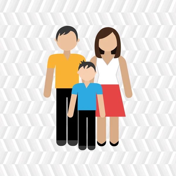 Members of the family design — Stock Vector