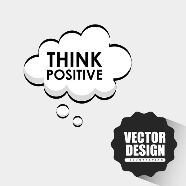 Pensar design conceito — Vetor de Stock