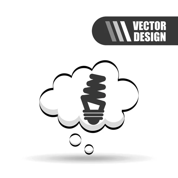 Pensare concept design — Vettoriale Stock