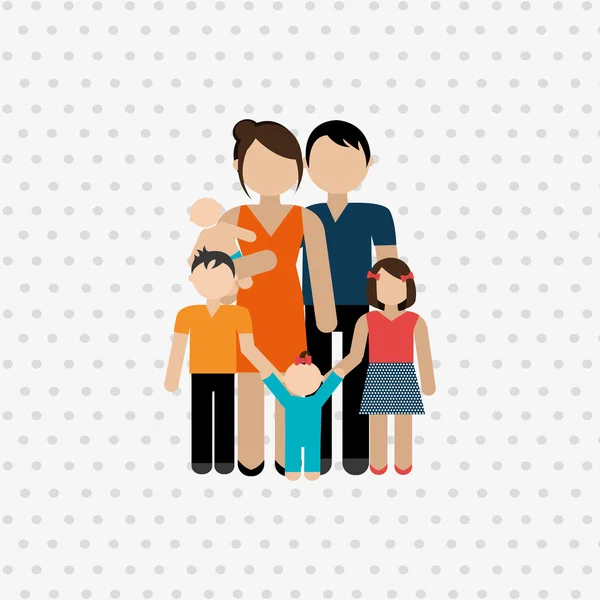 Members of the family design — Stock Vector