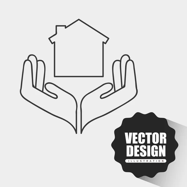 Provisões mãos design — Vetor de Stock