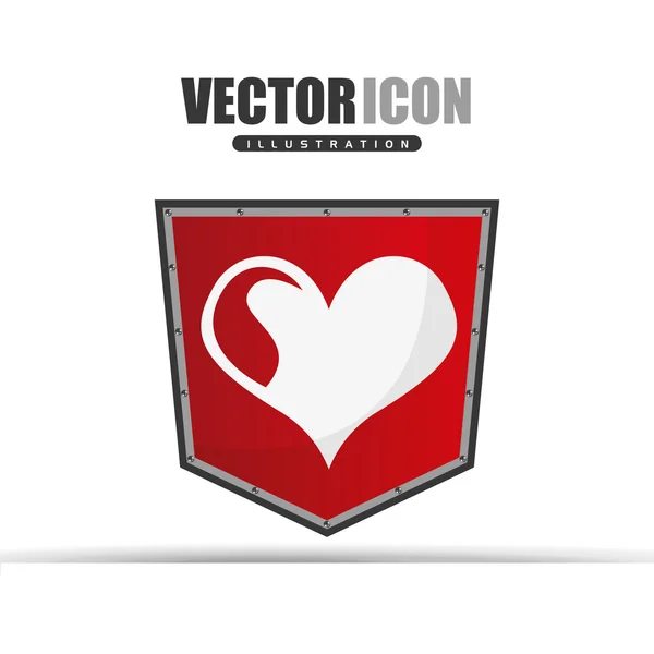 Design de ícone escudo — Vetor de Stock