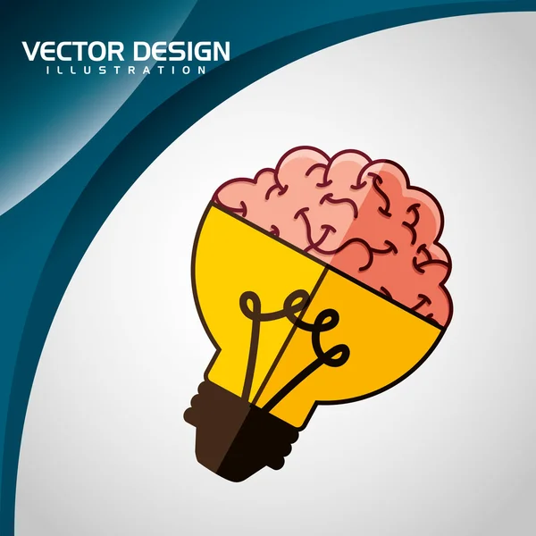 Pensar concepto de diseño — Vector de stock