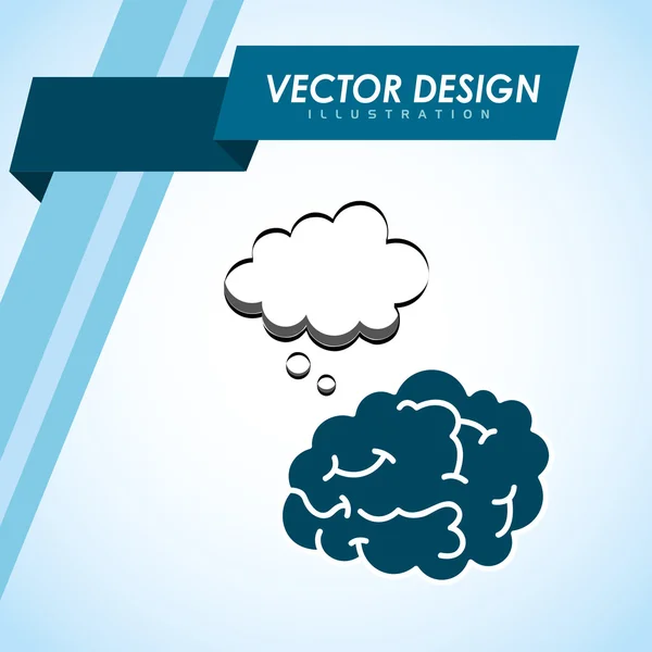 Pensar design conceito — Vetor de Stock